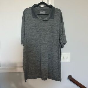 Gray Under Armour Polo